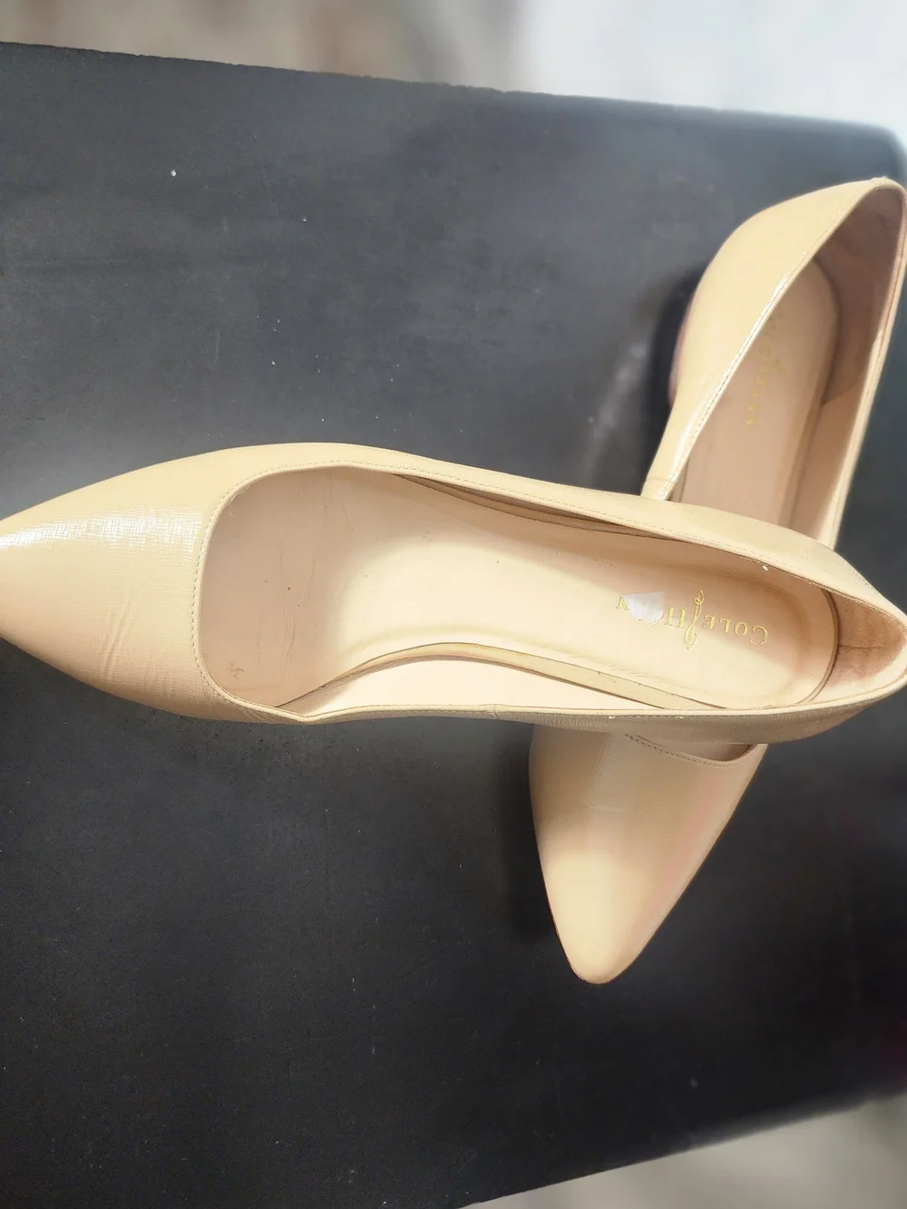 Cole Haan Women's Nude Pointed Toe Flats